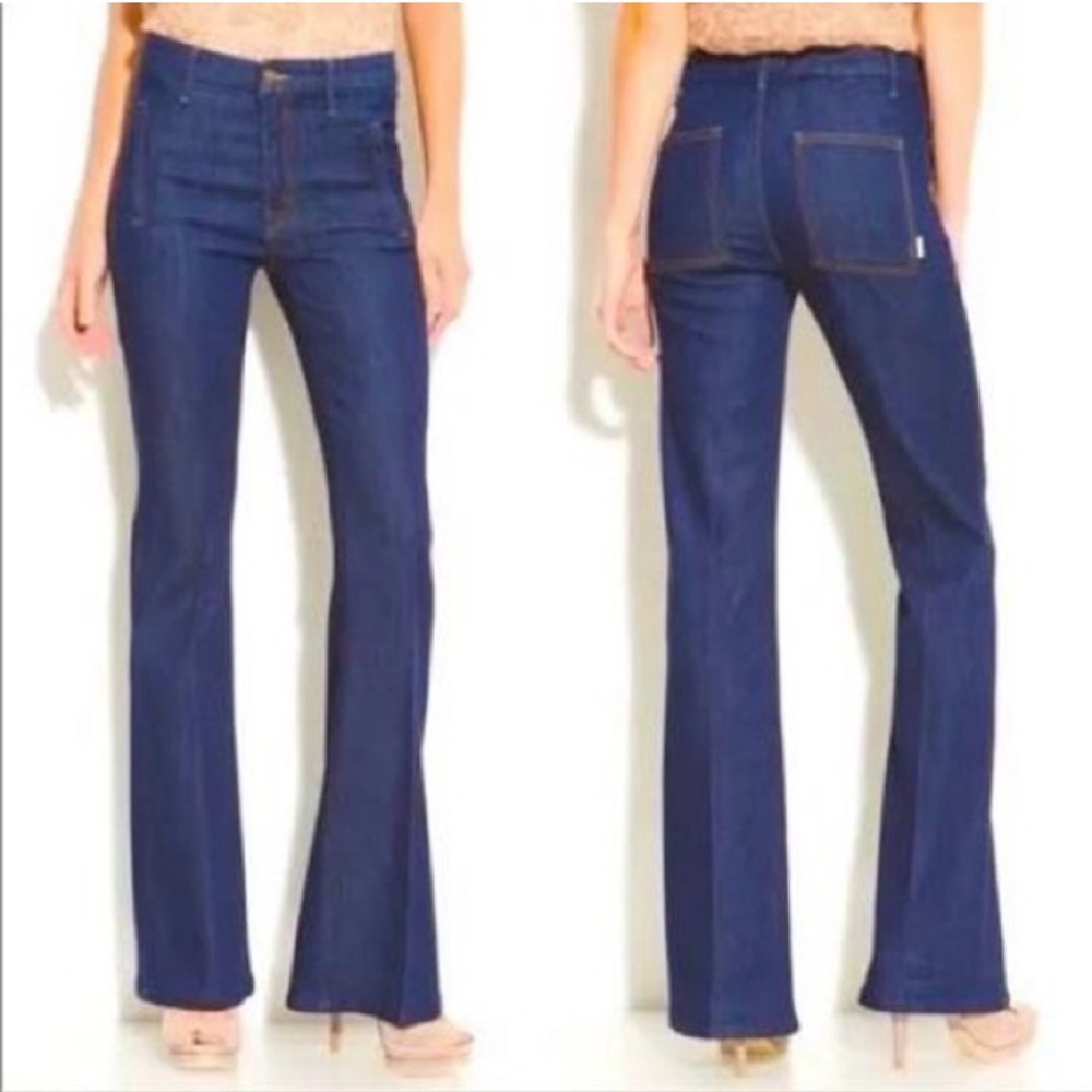 MOTHER Women's Flare Jeans in Dark Blue